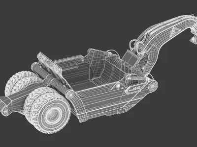 Mobile TrackSolutions 33-38LGP Gooseneck Scraper 3D model