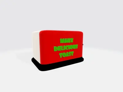Simple toaster  3D model