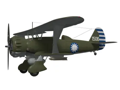 Henschel Hs123 3D model buy