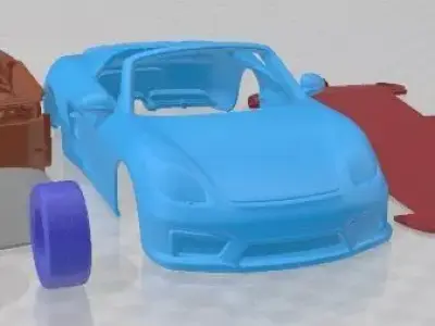 Porsche Boxster Spyder 2016 Printable Car  3D print model