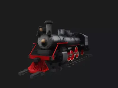 GWR 4900 Hall Class Steam Locomotive 3D 3D model