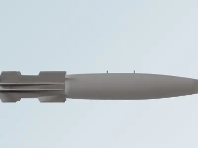 torpedo missile 3D model