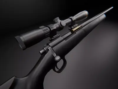 AAA M24 Game Ready PBR Low-poly 3D model