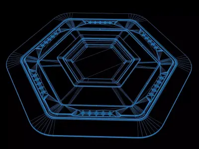 Hexagonal Plate 3D model