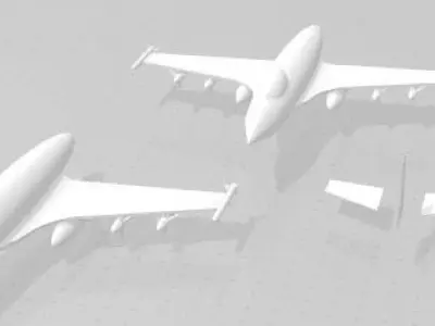 3d Airplane plane 3D print model