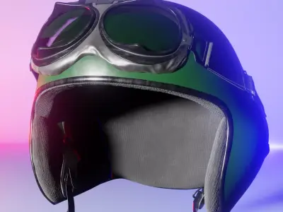 Pilot Helmet 3D model purchase