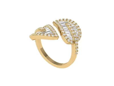 Wedding Ring  3D print model 453