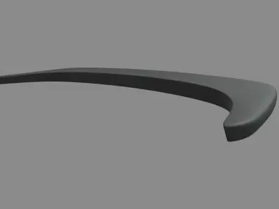 Car Spoiler 021 Low-poly 3D model