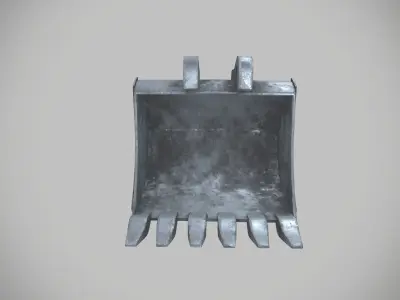 Excavator bucket Low-poly 3D model buy