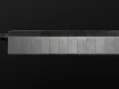 SilencerCo Salvo12 12 Gauge Shotgun Suppressor Low-poly 3D model