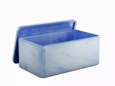 Rectangle Tin Can 03 Low-poly 3D model