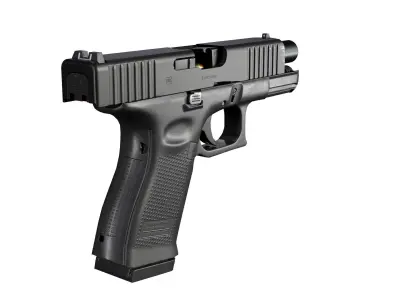 Glock 19 gen 5 Game ready Low-poly 3D model