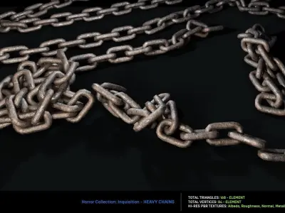 Inquisition - Chains Low-poly 3D model