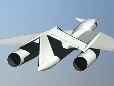 QSST Supersonic Business Jet 3D model