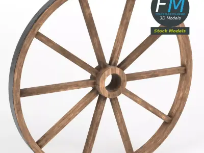 Cart wheel 3D model buy