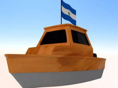 Salvador Fishing Boat 3D model