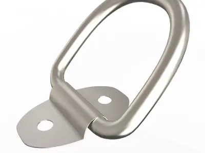 D Ring Tie-Down Anchors Low-poly 3D model