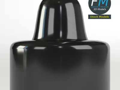 Acrylic Fluorescent Ink Bottle 3D model