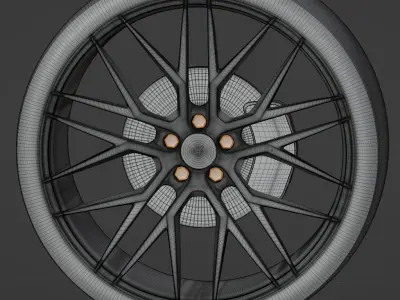 Car disk 3D model by albrodbel