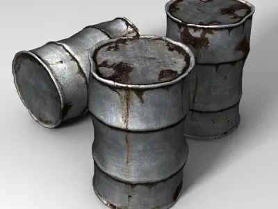 Rusty Barrel 2 3D model