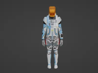 Robot Soldier - Assault Soldier Low-poly 3D model 3