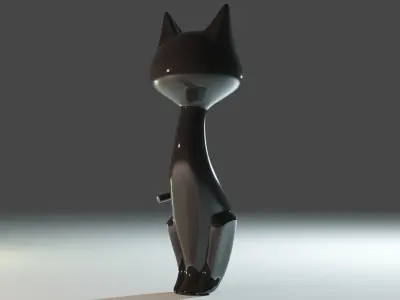 Cat 3d model Free 3D model purchase