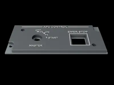 EMBRAER E1 OVERHEAD - APU CONTROL PANEL 3D print model