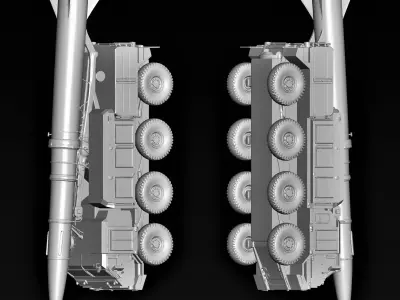 Military Missile Truck static model 3D print model