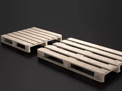 Pallet Low-poly 3D model get