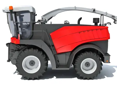 Combine Harvester 3D model 14