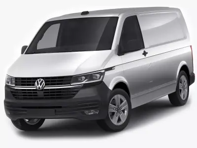 VW Transporter T6 1 panel van 2019 3D model