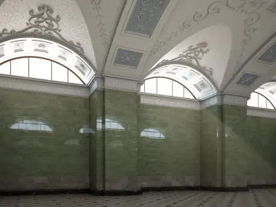 Marble Hall 3D model