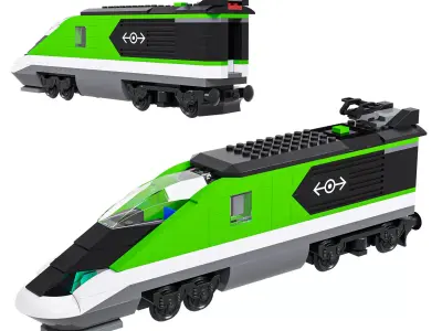 Lego Express Passenger Train 3D model