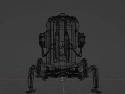 Combat robot 3D model purchase