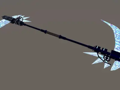 Combat Scythe Low-poly 3D model