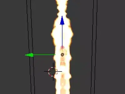 Magic fire sword 3D model