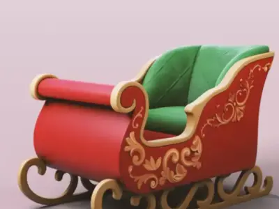 Christmas Sled 3D print model