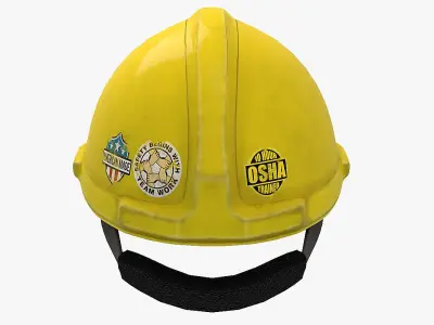 Hard Hat PBR Low-poly 3D model
