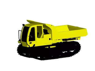 CAT Tracked Dumper 3D model