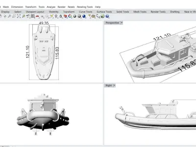 USGC boat 3D print model