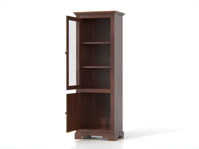 Antique Wooden Display Cabinet Low-poly 3D model purchase