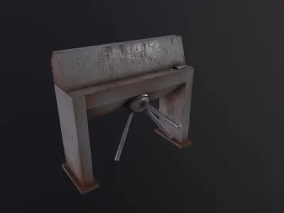 Turnstile 3D Model Low-poly 3D model