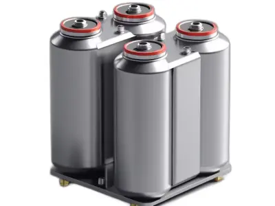 SciFi Energy Module Power Pack Low-poly 3D model