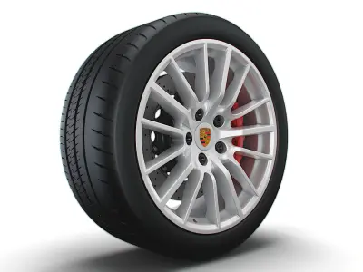 Porsche 997 911 exclusive wheel 3D model