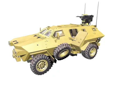 Armored Personnel Carrier APC PBR Low-poly 3D model