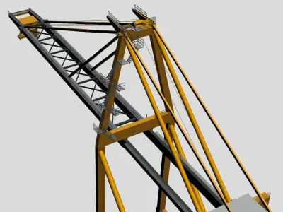 STS CRANE Low-poly 3D model