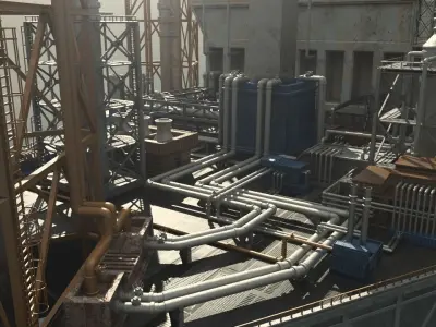 oil platform 3D model shop