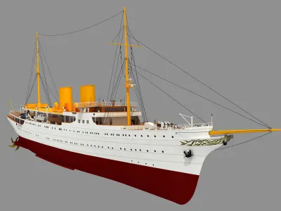 TCG SAVARONA  YACHT 3D model