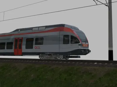 Stadler Rail  EPg 2 Low-poly 3D model