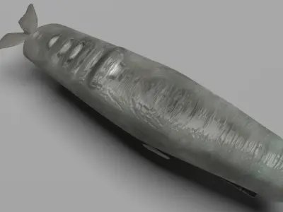 Sperm Whale 3D model 2